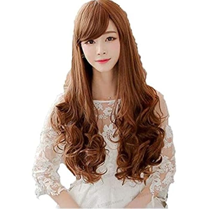 DILLARDS Sweet And Lovely Long Curly Thick Hair Wig Japanese And Korean For Girls And Women-H009 - Image 1